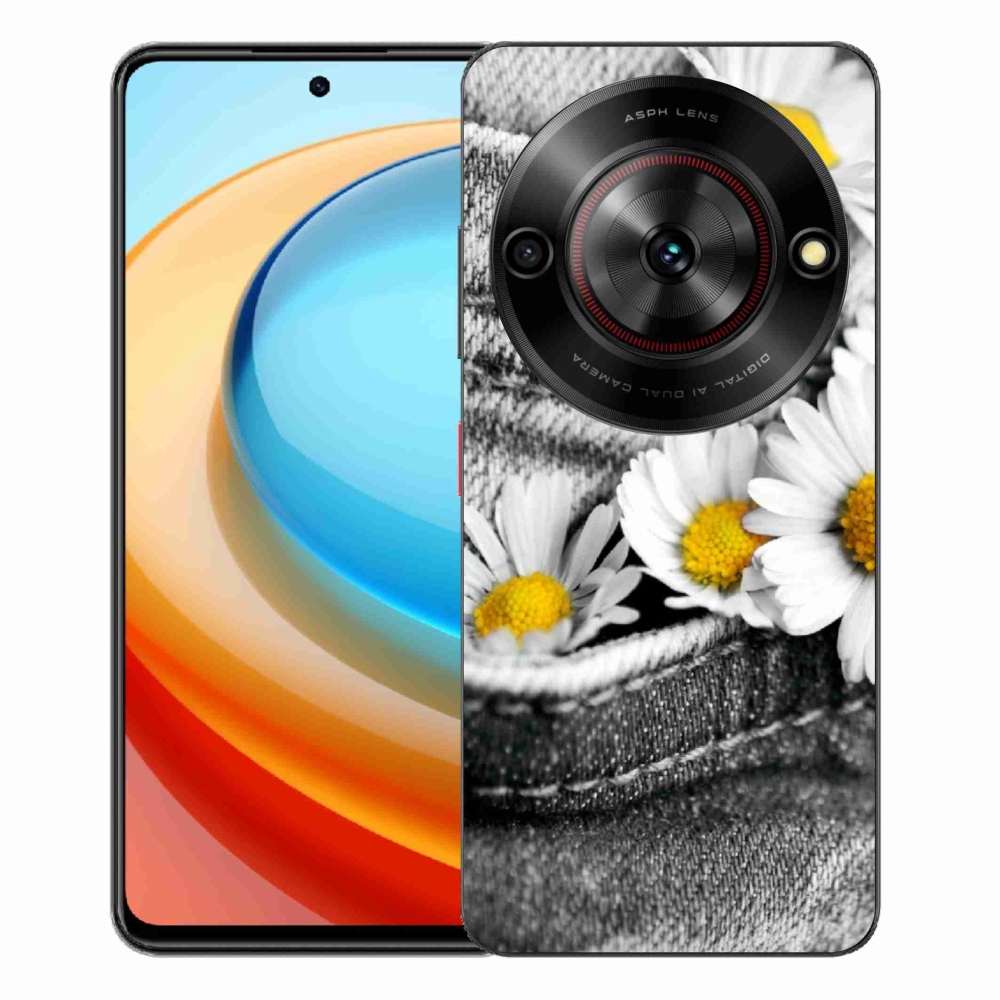 Gelový kryt mmCase na ZTE Blade A75 - kopretiny