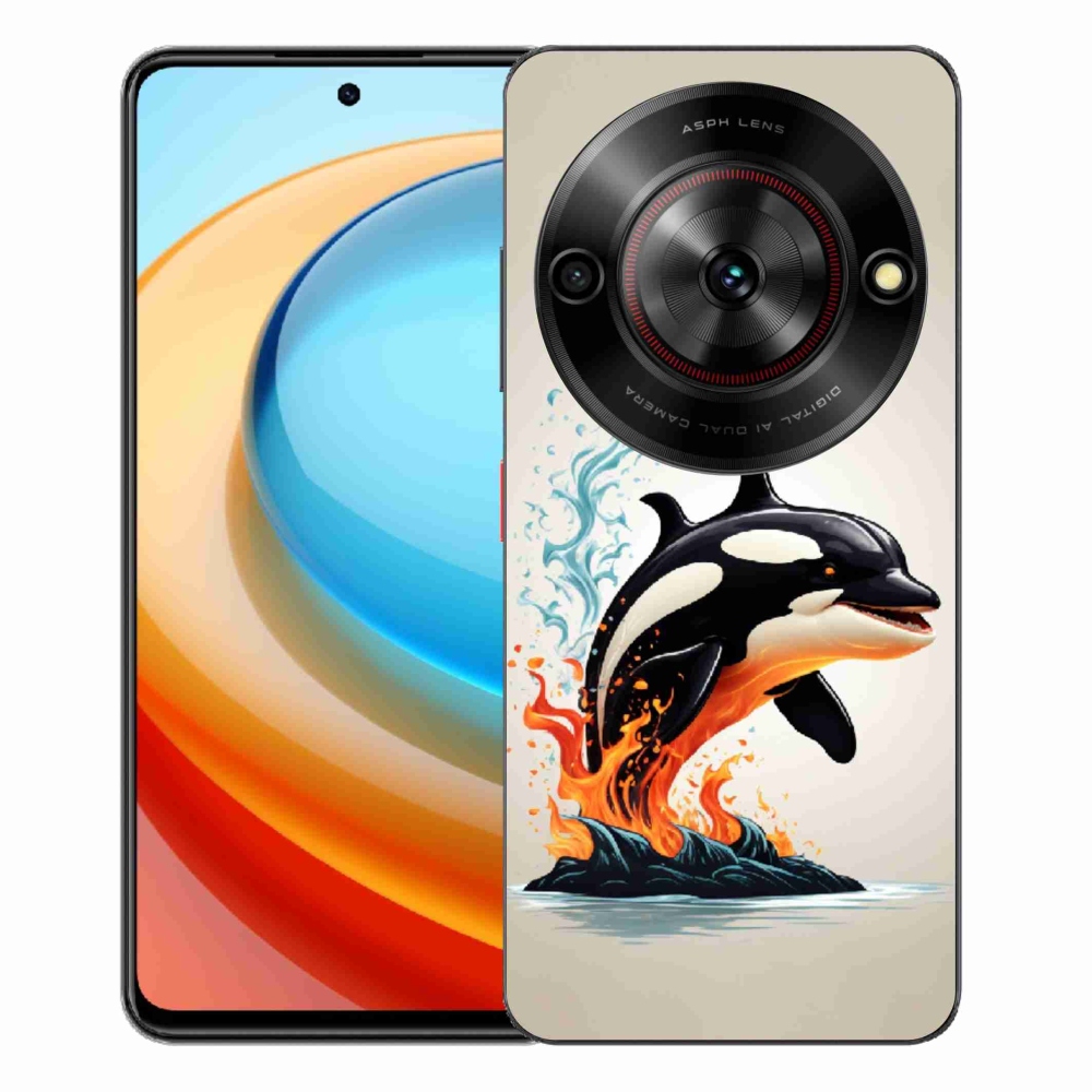 Gelový kryt mmCase na ZTE Blade A75 - kosatka