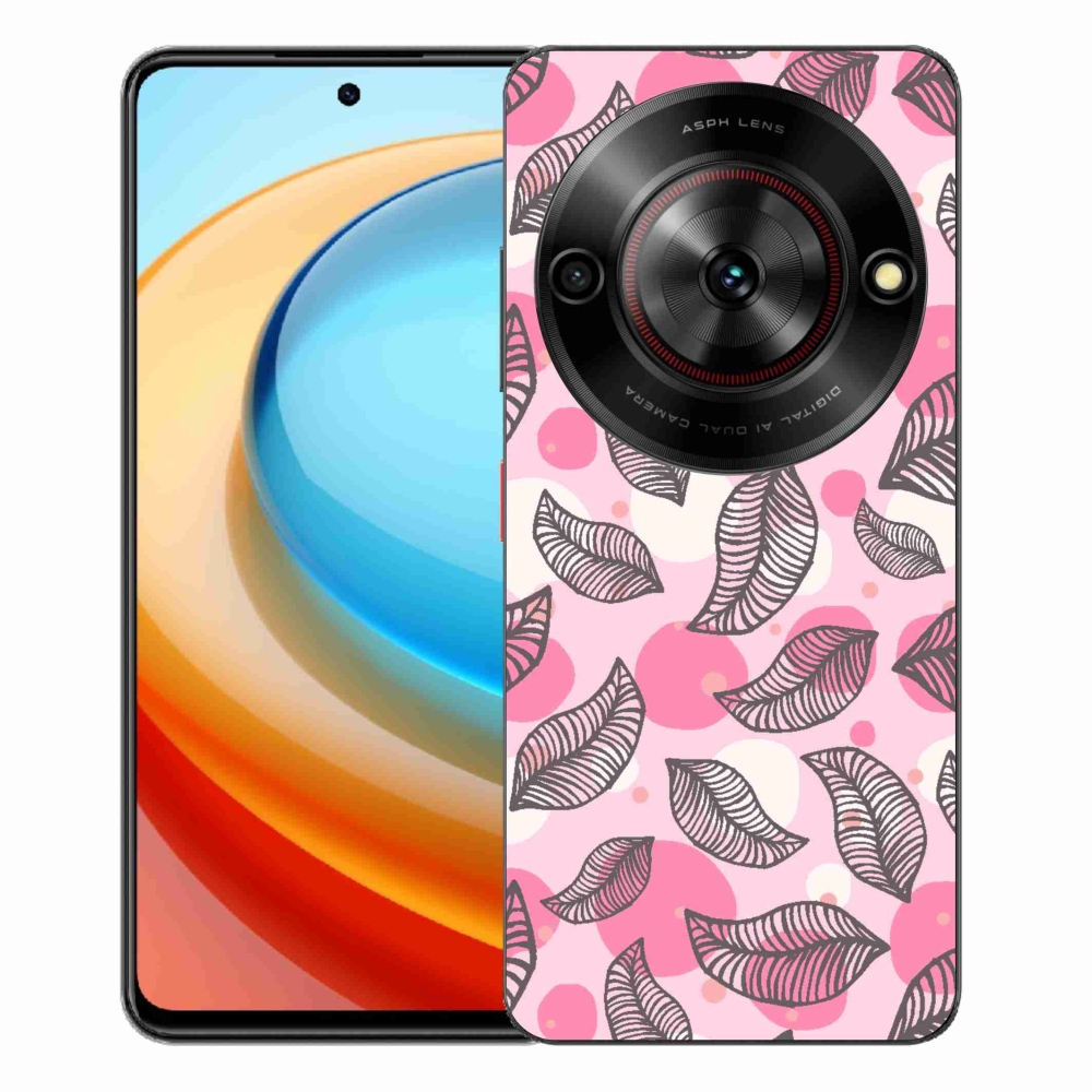 Gelový kryt mmCase na ZTE Blade A75 - kreslené padající listy