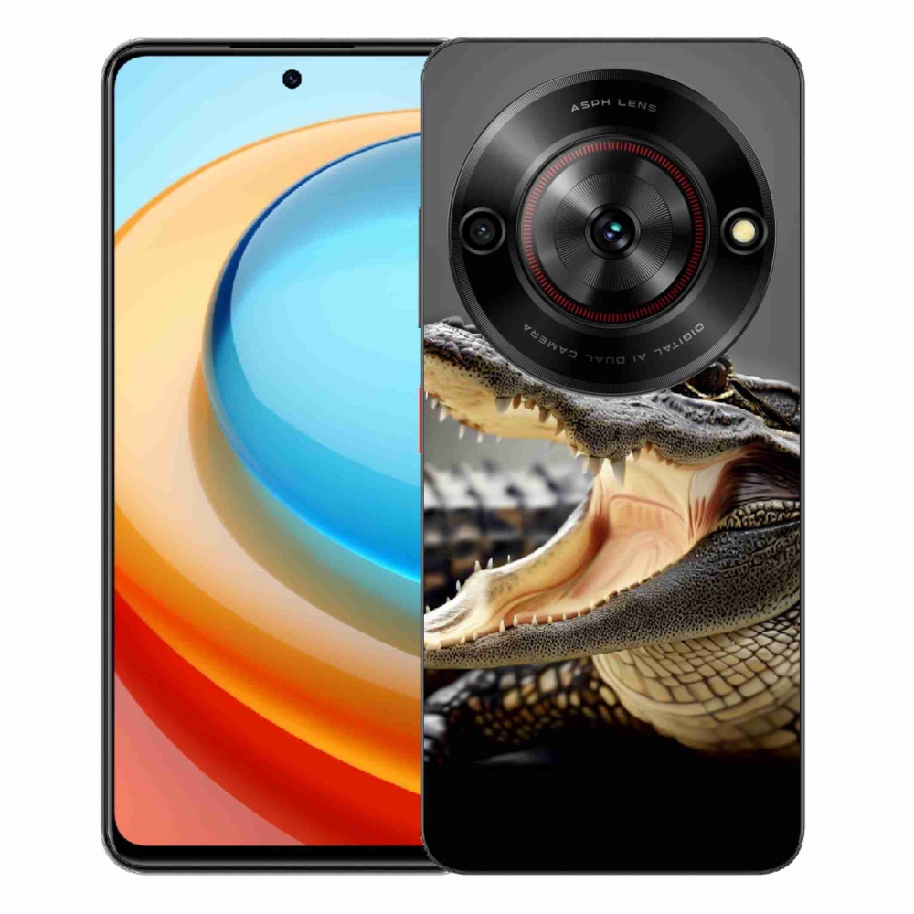Gelový kryt mmCase na ZTE Blade A75 - krokodýl