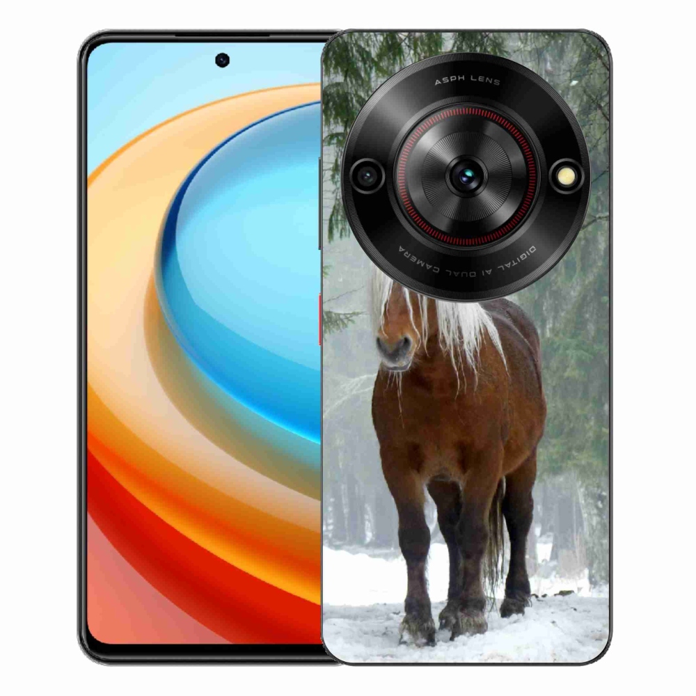 Gelový kryt mmCase na ZTE Blade A75 - kůň v lese