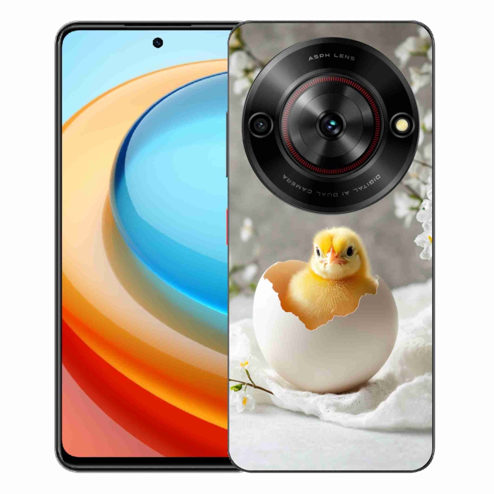 Gelový kryt mmCase na ZTE Blade A75 - kuřátko