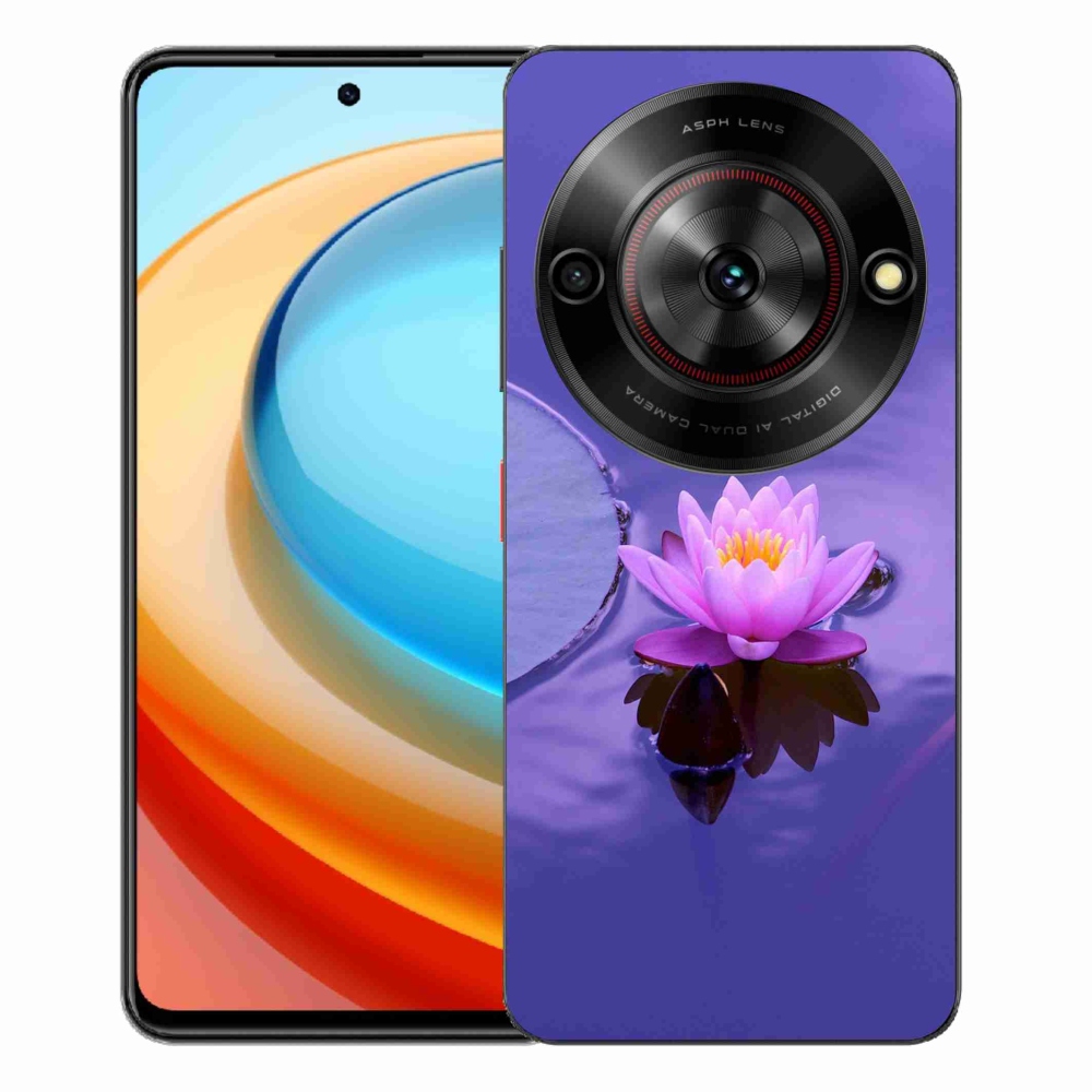 Gelový kryt mmCase na ZTE Blade A75 - květ na hladině