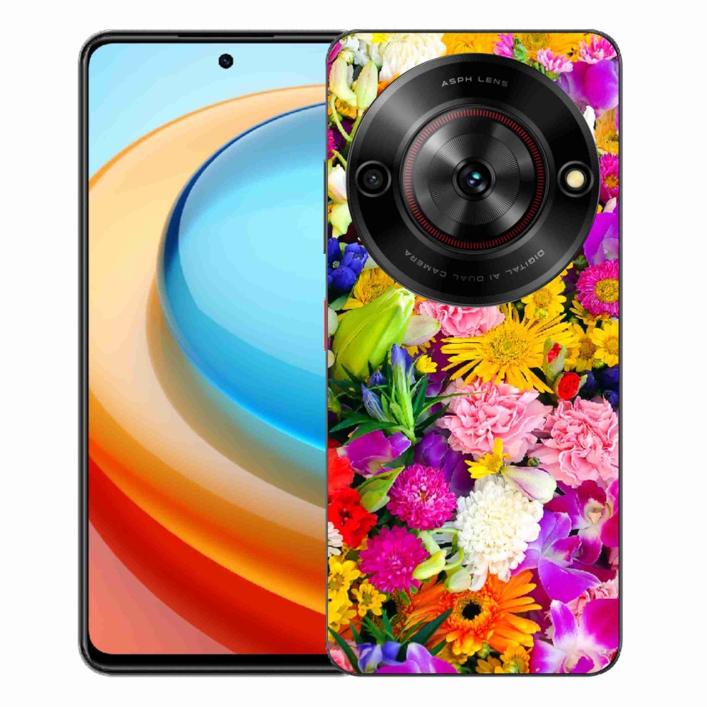 Gelový kryt mmCase na ZTE Blade A75 - květiny 12