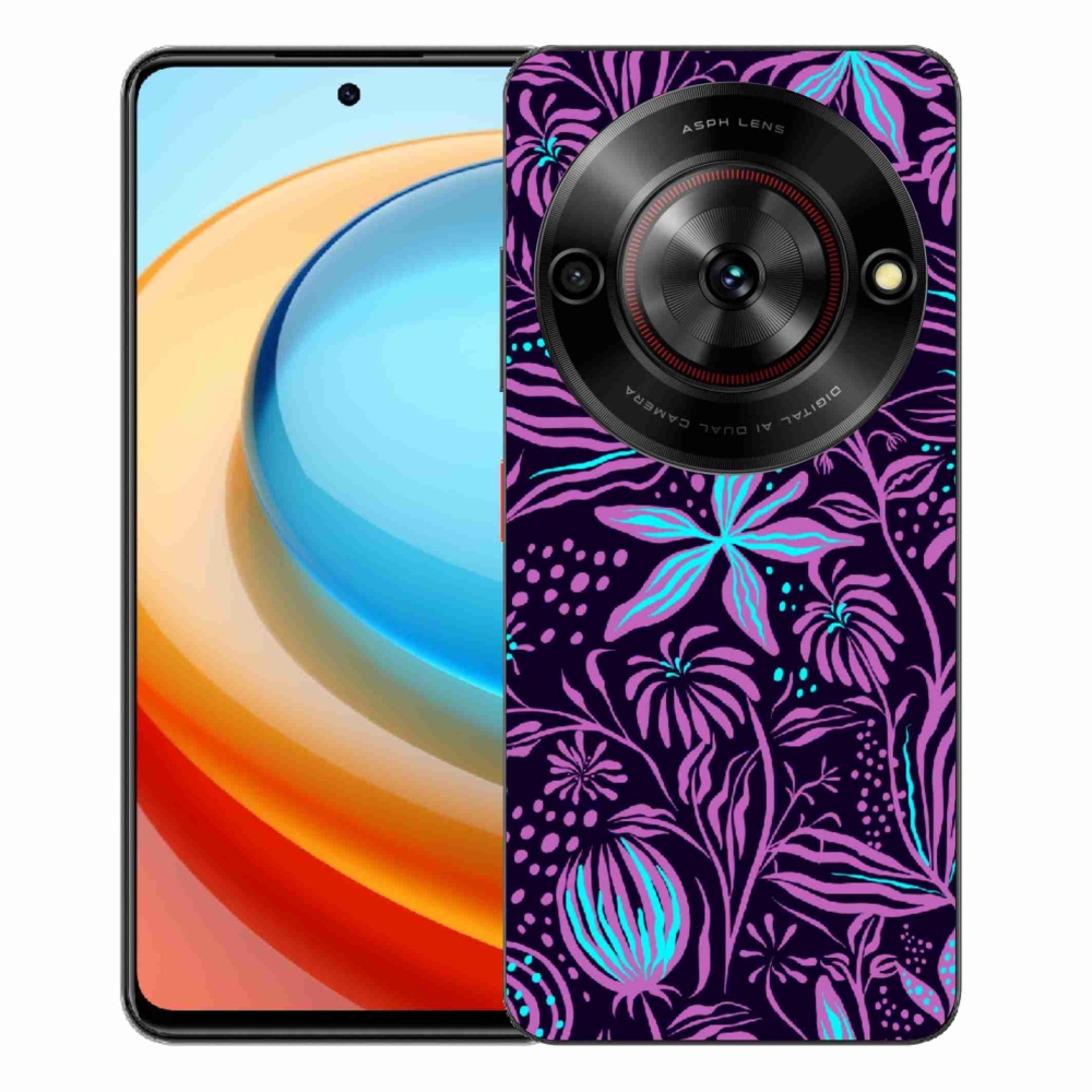 Gelový kryt mmCase na ZTE Blade A75 - květiny 2