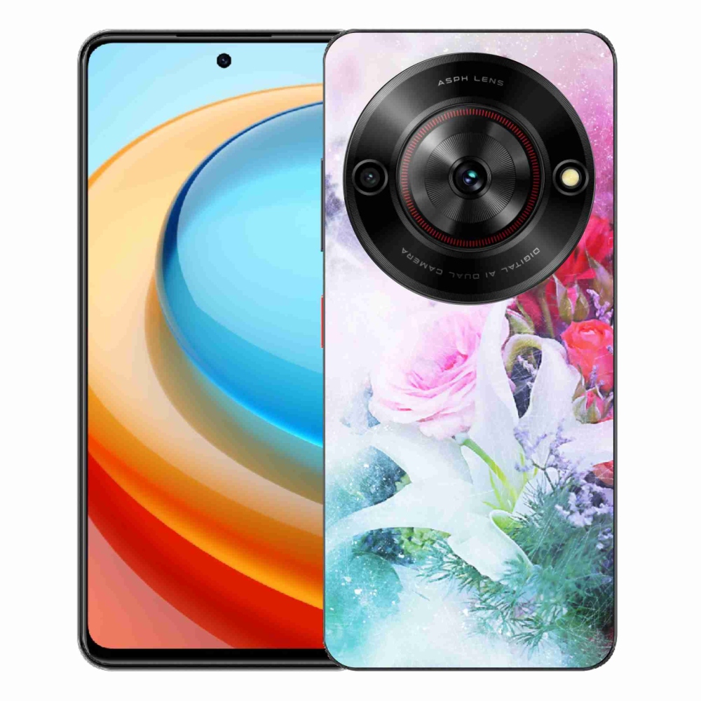 Gelový kryt mmCase na ZTE Blade A75 - květiny 4