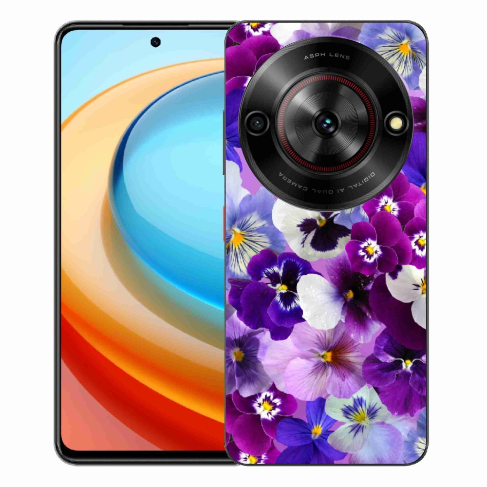 Gelový kryt mmCase na ZTE Blade A75 - květiny 9