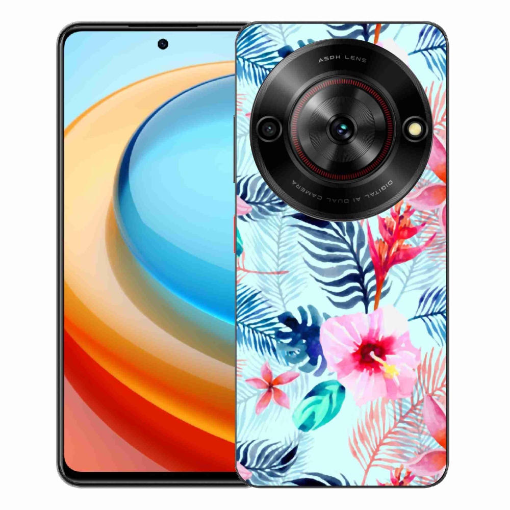 Gelový kryt mmCase na ZTE Blade A75 - květiny