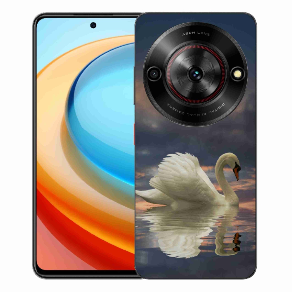 Gelový kryt mmCase na ZTE Blade A75 - labuť