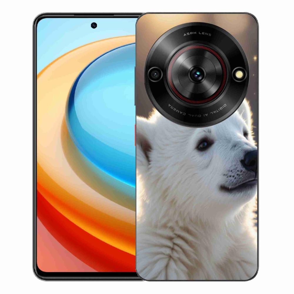 Gelový kryt mmCase na ZTE Blade A75 - lední medvěd