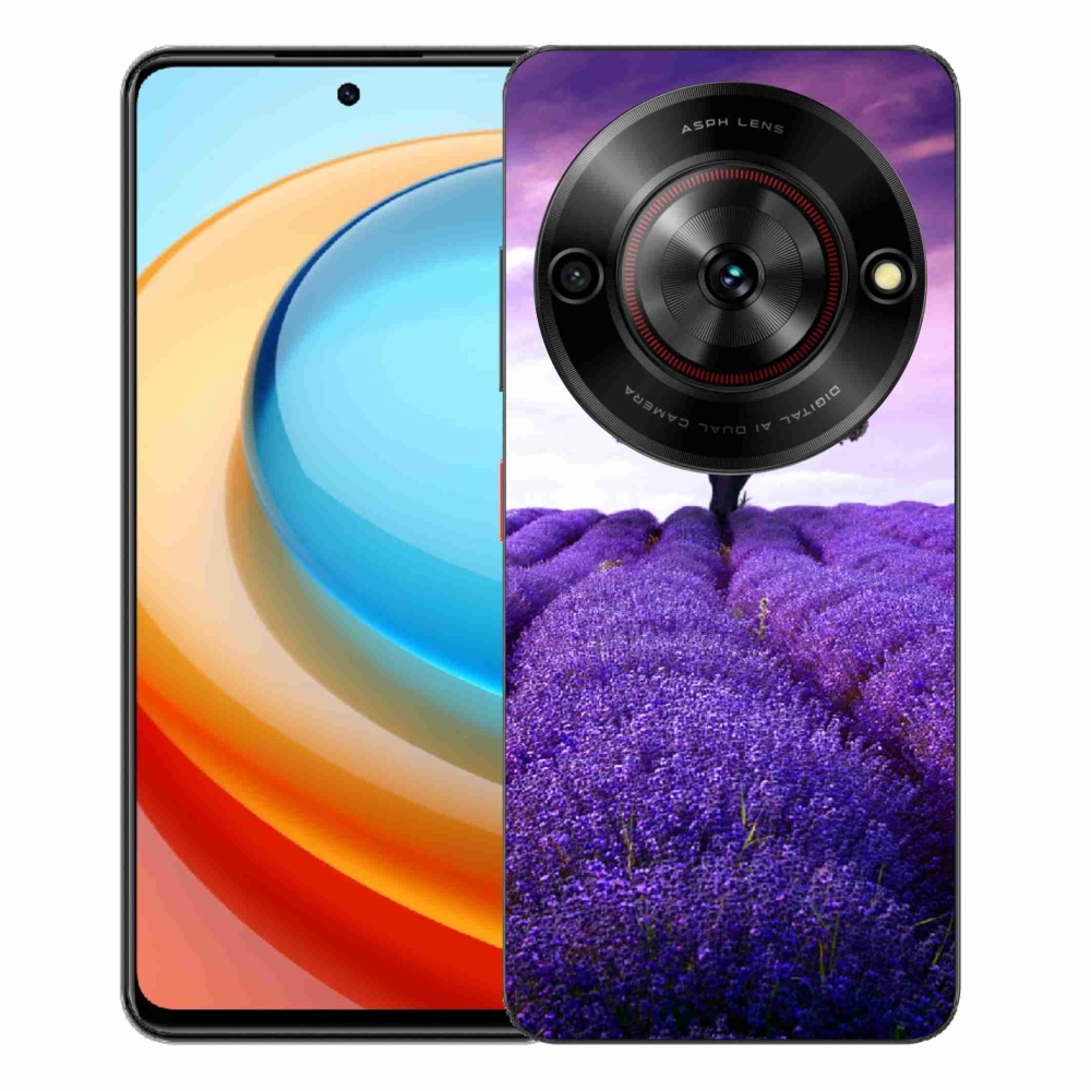 Gelový kryt mmCase na ZTE Blade A75 - levandulová louka