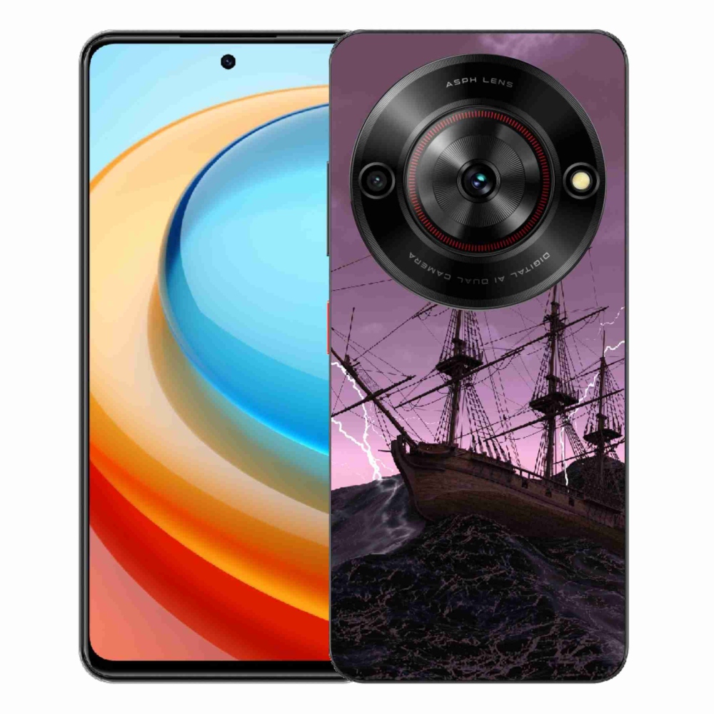 Gelový kryt mmCase na ZTE Blade A75 - loď v bouři