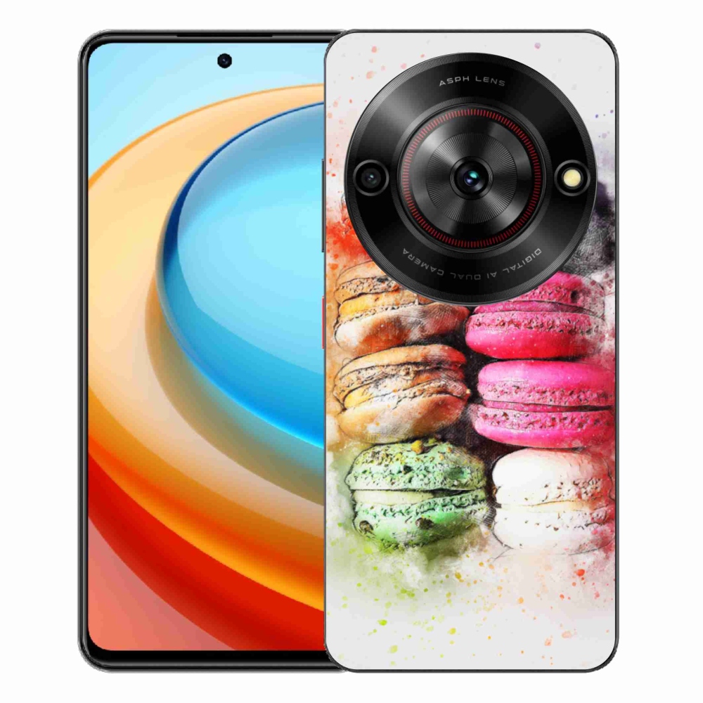Gelový kryt mmCase na ZTE Blade A75 - makrónky