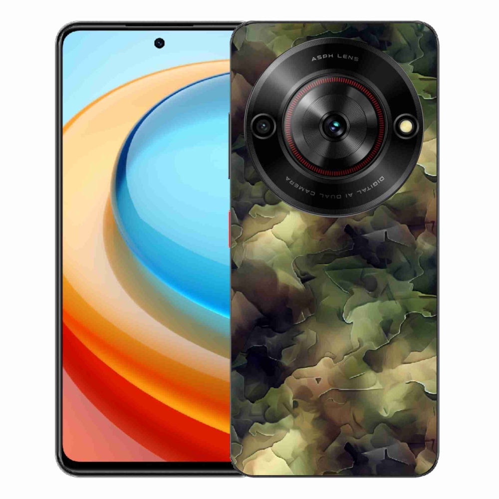 Gelový kryt mmCase na ZTE Blade A75 - maskáčový vzor 10