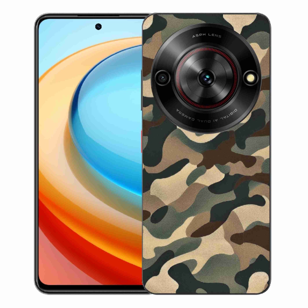 Gelový kryt mmCase na ZTE Blade A75 - maskáčový vzor 11