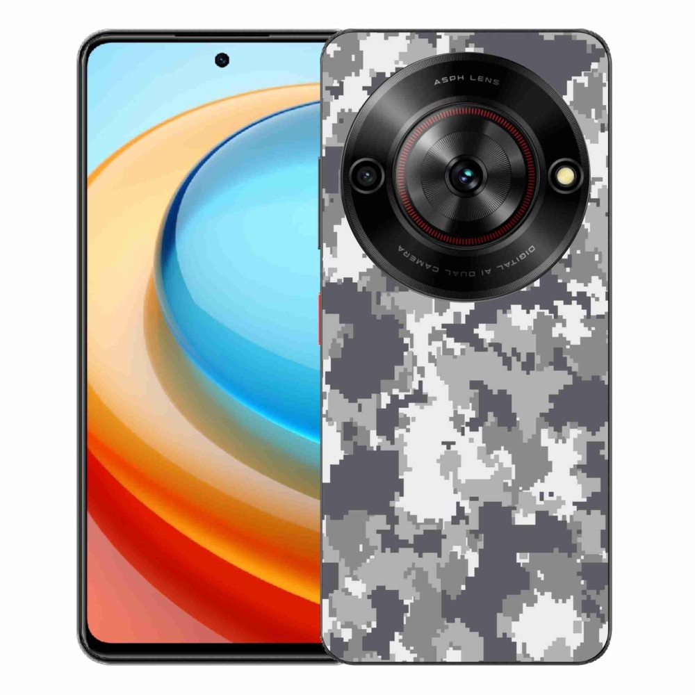 Gelový kryt mmCase na ZTE Blade A75 - maskáčový vzor 2