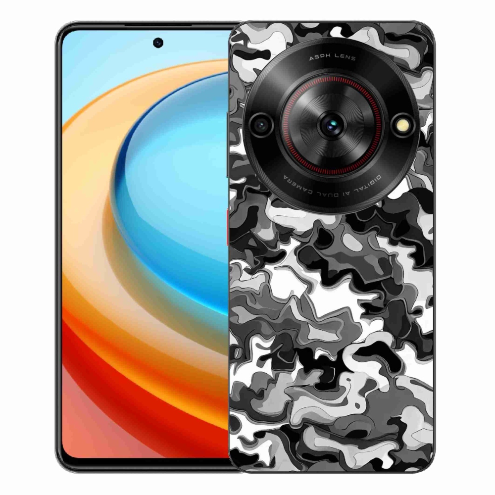 Gelový kryt mmCase na ZTE Blade A75 - maskáčový vzor 3