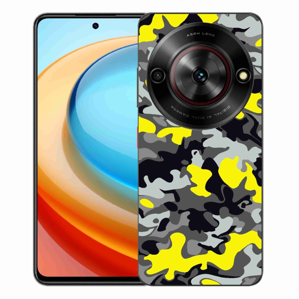 Gelový kryt mmCase na ZTE Blade A75 - maskáčový vzor 6