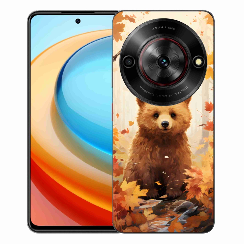 Gelový kryt mmCase na ZTE Blade A75 - medvěd v lese