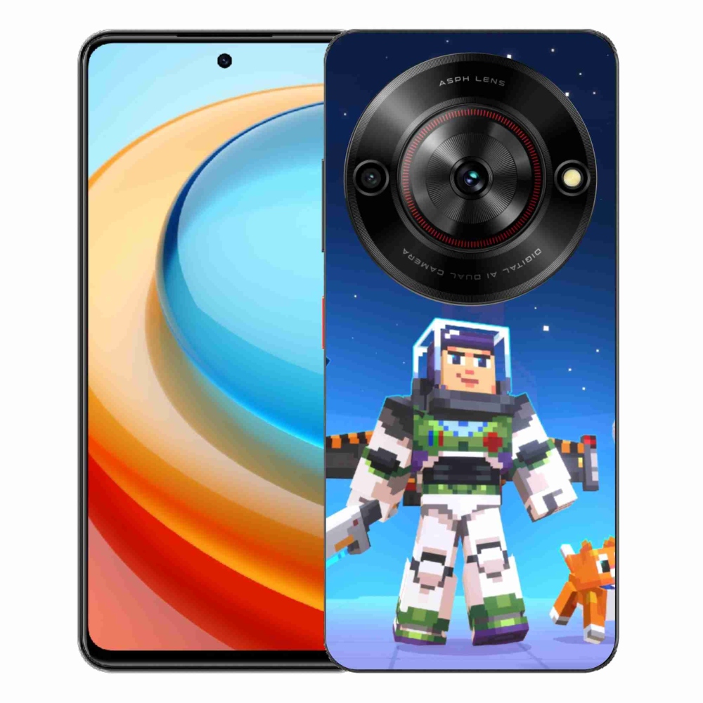 Gelový kryt mmCase na ZTE Blade A75 - minecraft 2