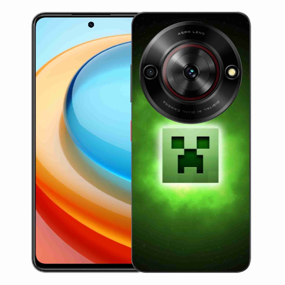 Gelový kryt mmCase na ZTE Blade A75 - minecraft