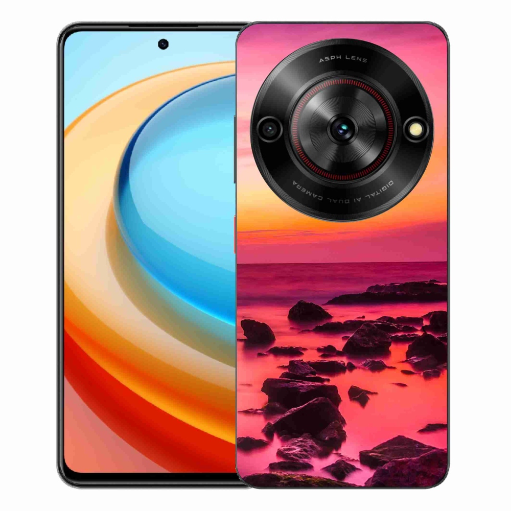 Gelový kryt mmCase na ZTE Blade A75 - moře a záře