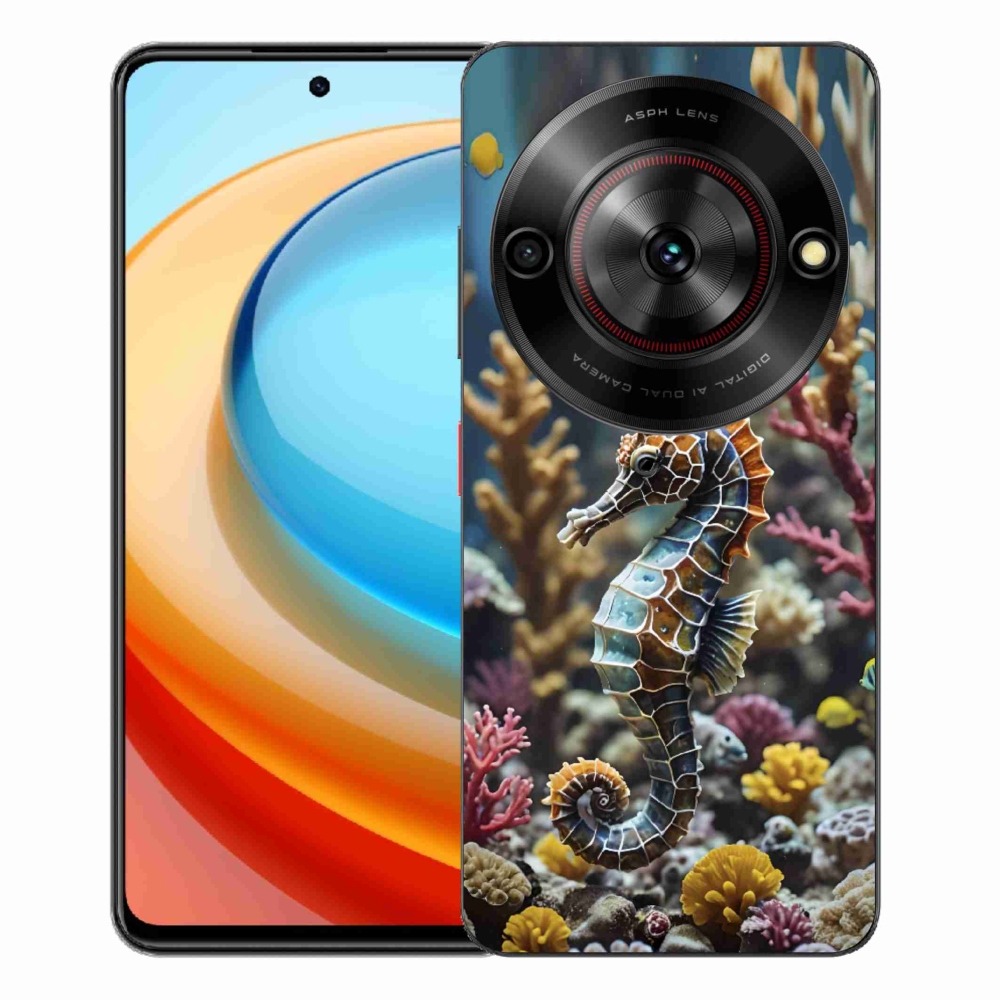 Gelový kryt mmCase na ZTE Blade A75 - mořský koník 2