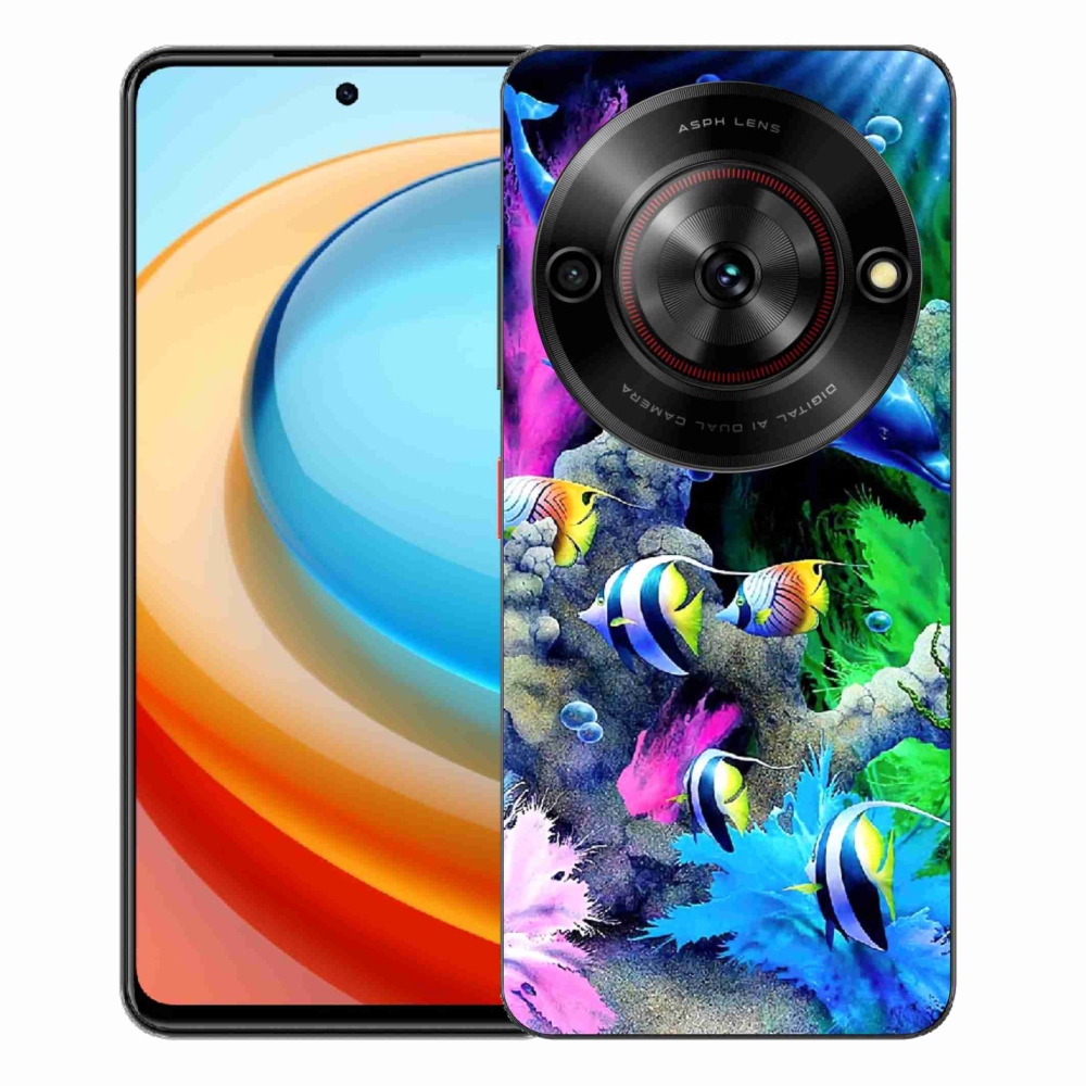 Gelový kryt mmCase na ZTE Blade A75 - mořský svět