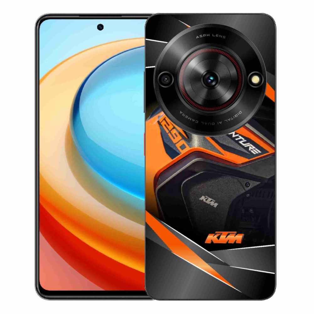 Gelový kryt mmCase na ZTE Blade A75 - motorka ktm