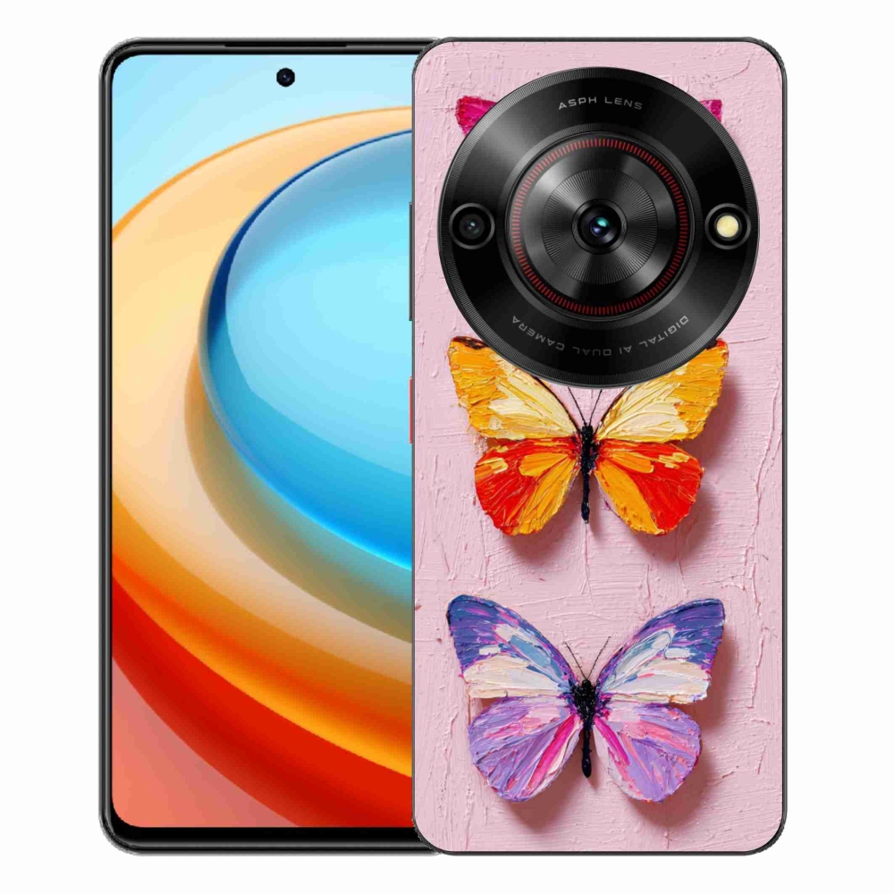 Gelový kryt mmCase na ZTE Blade A75 - motýlí trojice