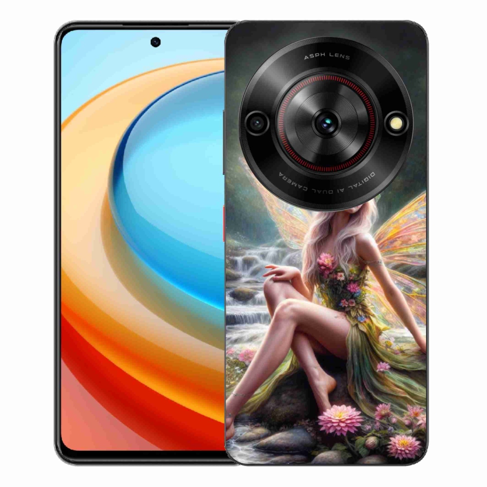 Gelový kryt mmCase na ZTE Blade A75 - motýlí žena 1