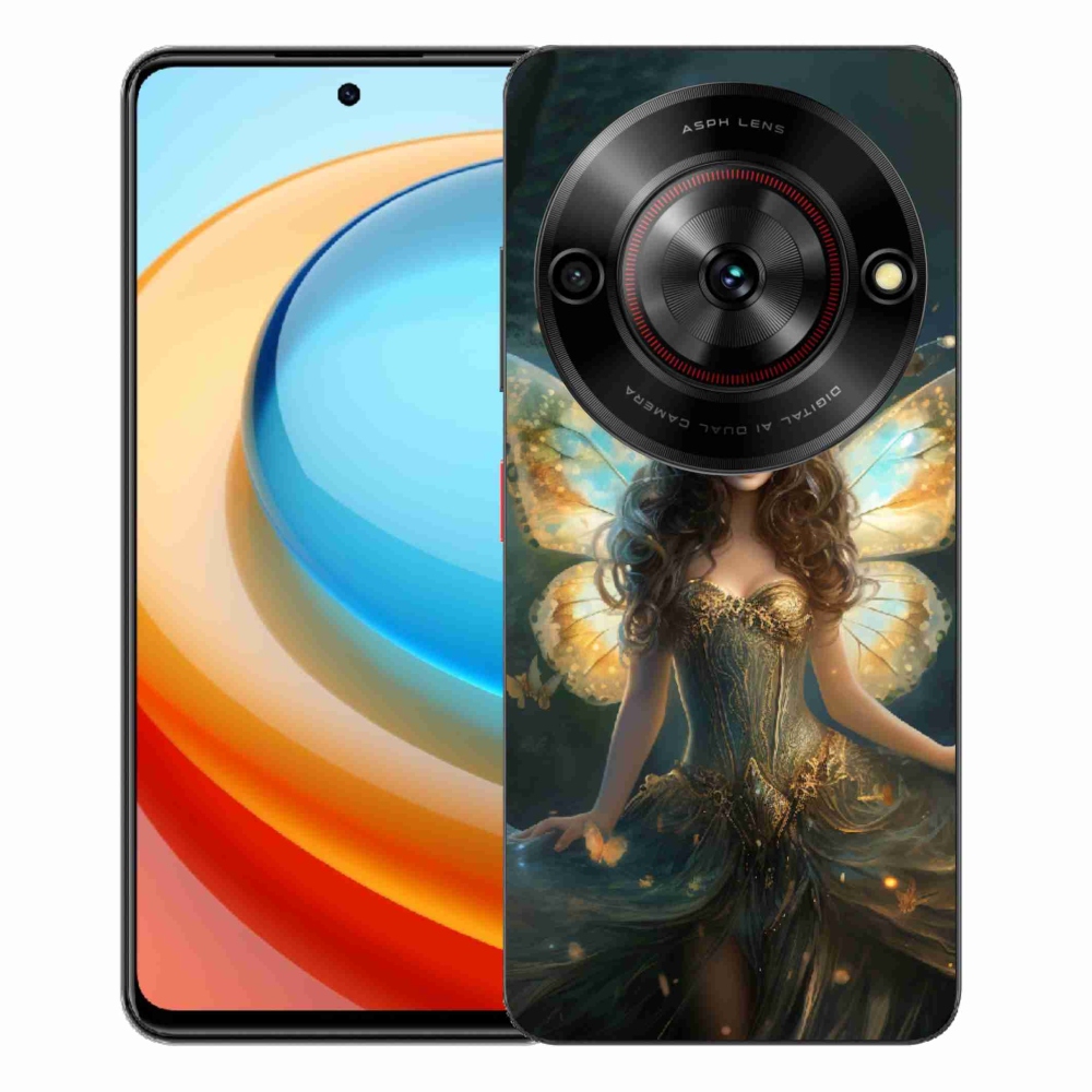 Gelový kryt mmCase na ZTE Blade A75 - motýlí žena