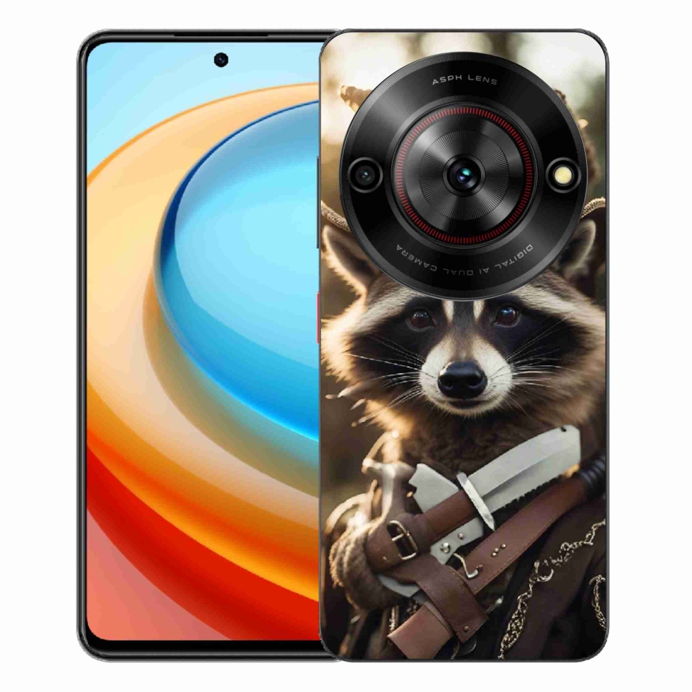 Gelový kryt mmCase na ZTE Blade A75 - mýval v uniformě
