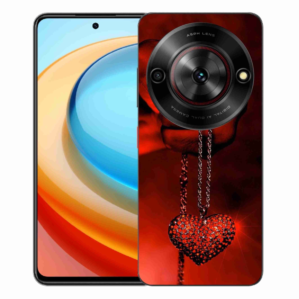 Gelový kryt mmCase na ZTE Blade A75 - náhrdelník