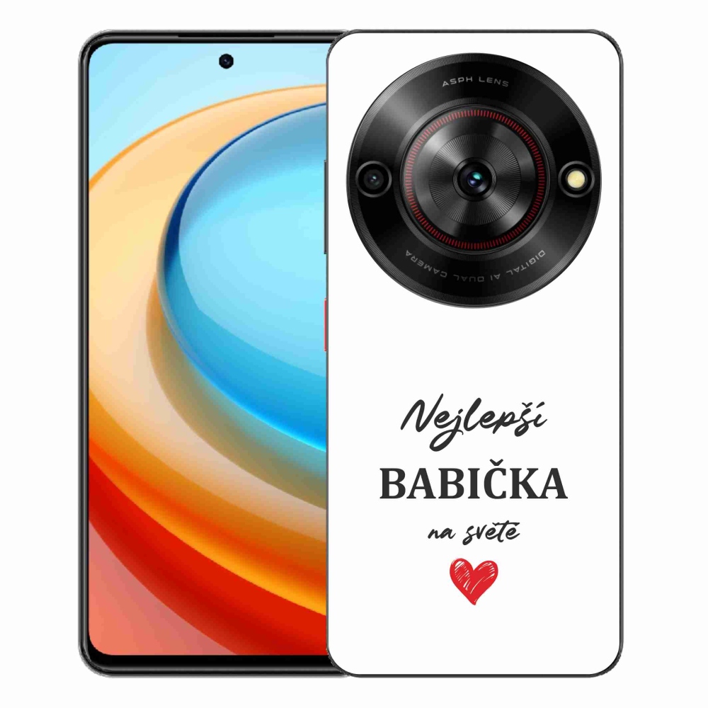 Gelový kryt mmCase na ZTE Blade A75 - nejlepší babička 1 bílé pozadí