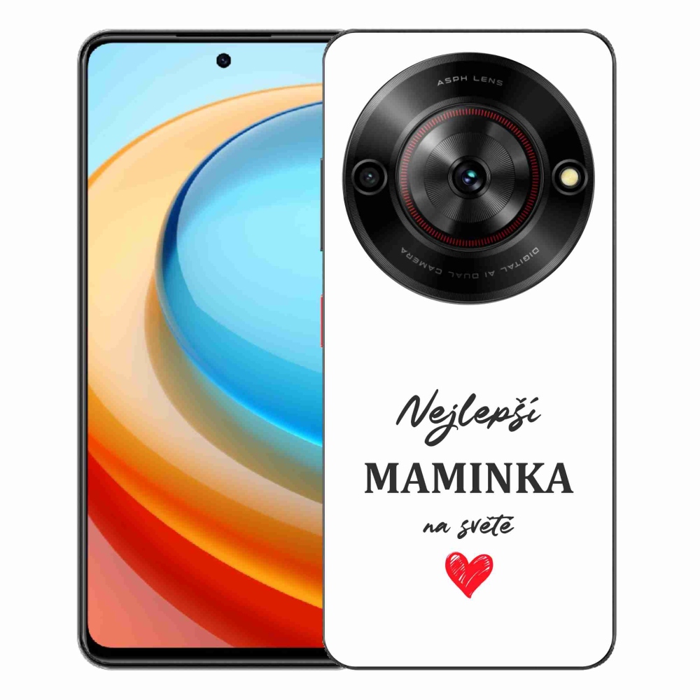 Gelový kryt mmCase na ZTE Blade A75 - nejlepší maminka 1 bílé pozadí