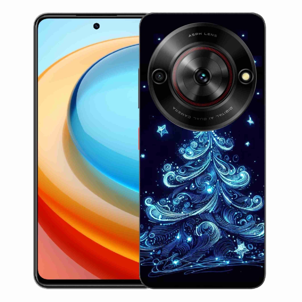 Gelový kryt mmCase na ZTE Blade A75 - neonový vánoční stromek 4
