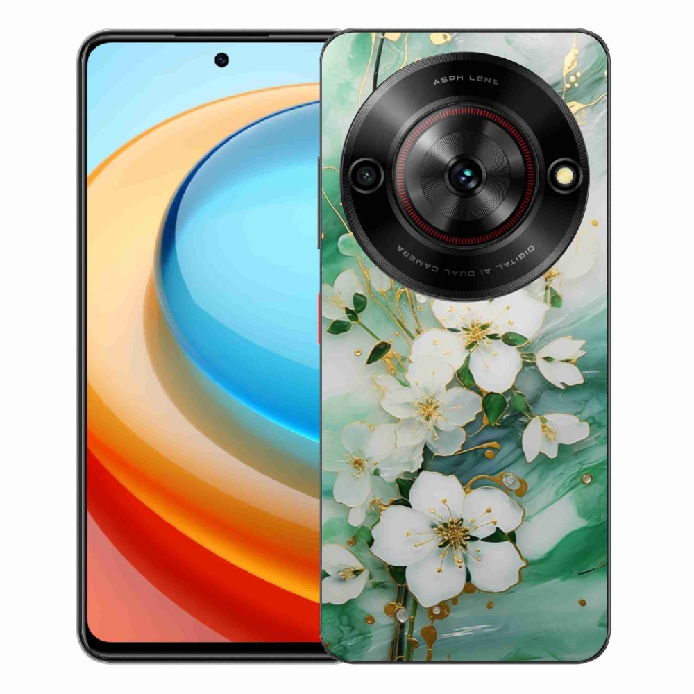Gelový kryt mmCase na ZTE Blade A75 - něžné květy