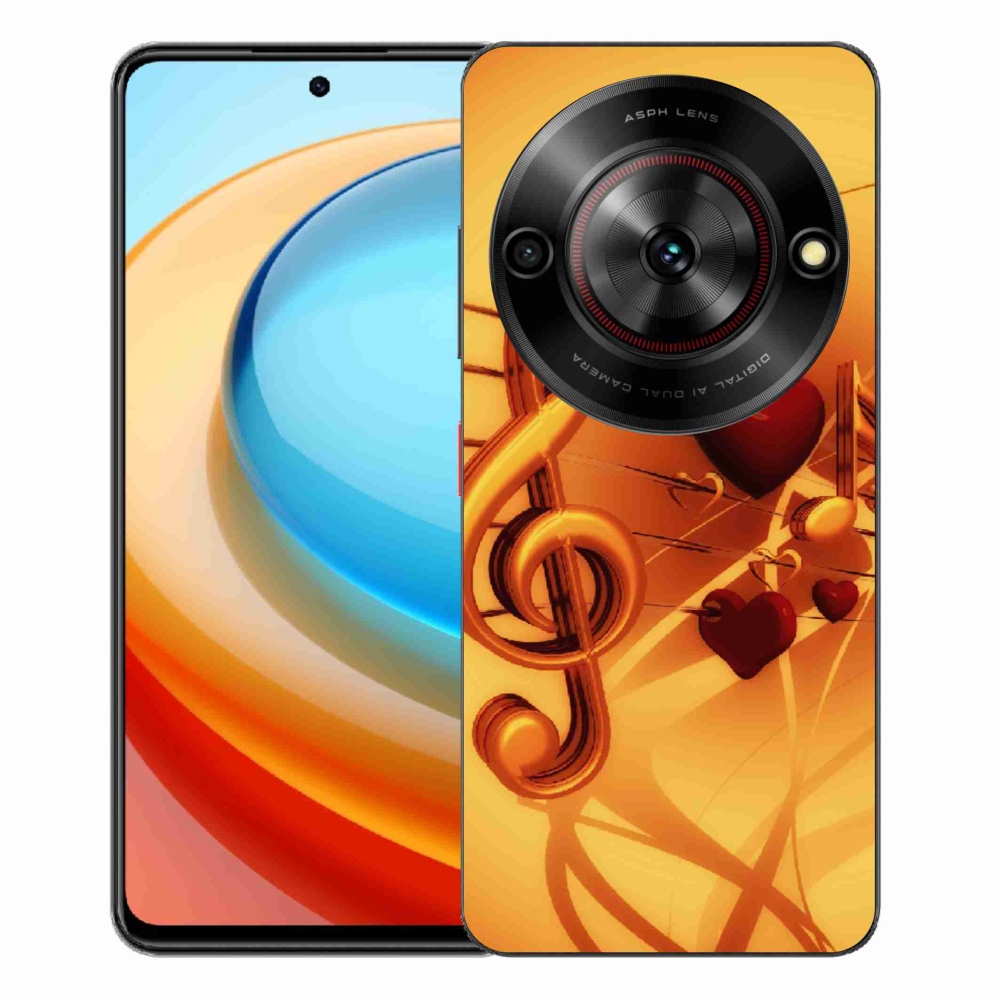 Gelový kryt mmCase na ZTE Blade A75 - noty