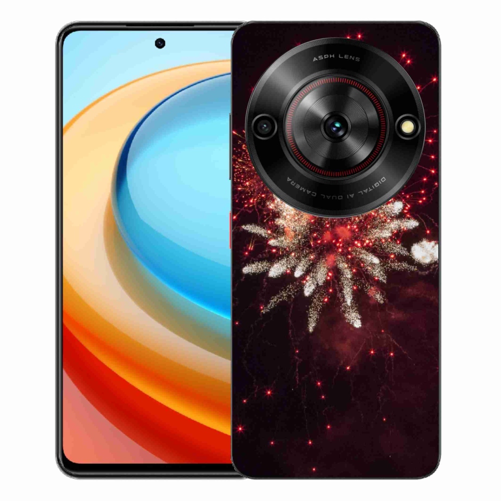 Gelový kryt mmCase na ZTE Blade A75 - ohňostroj
