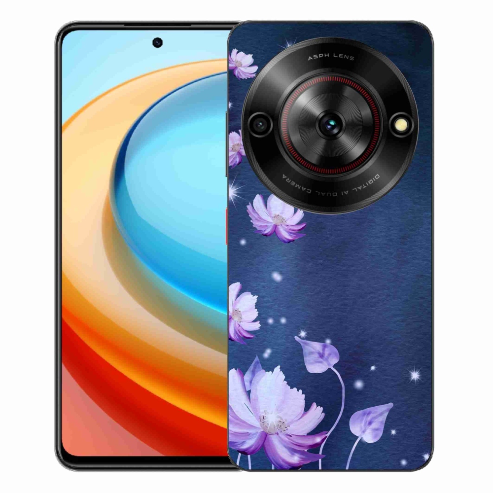Gelový kryt mmCase na ZTE Blade A75 - padající květy