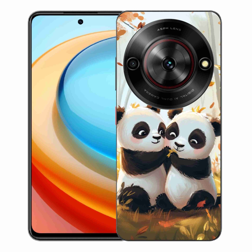 Gelový kryt mmCase na ZTE Blade A75 - pandy