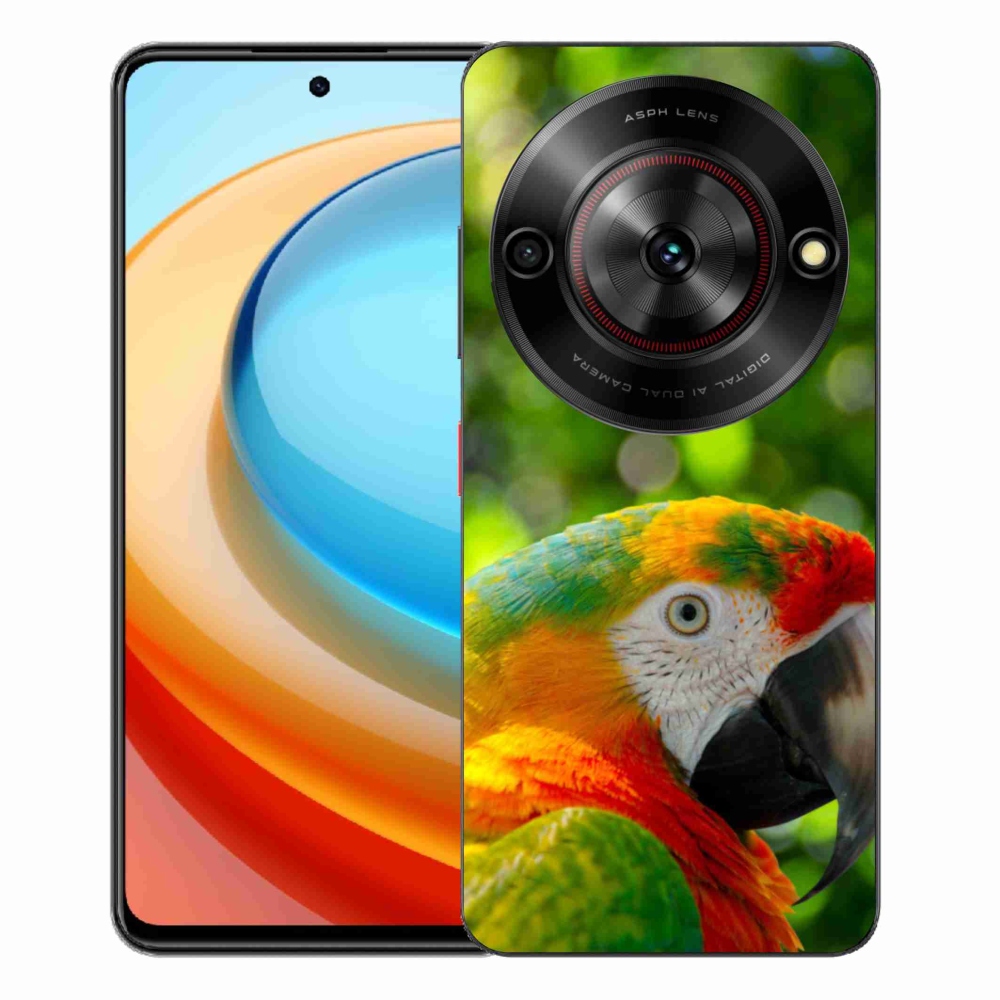Gelový kryt mmCase na ZTE Blade A75 - papoušek ara 3