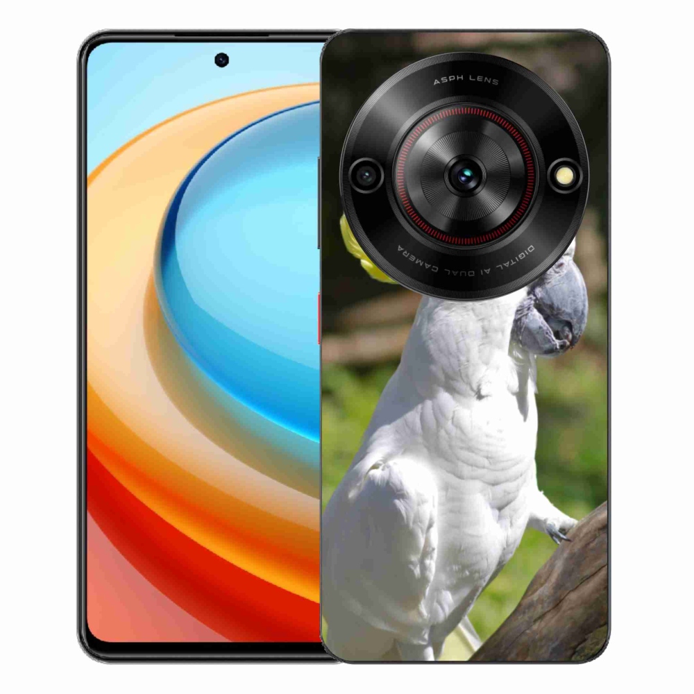 Gelový kryt mmCase na ZTE Blade A75 - papoušek kakadu 2
