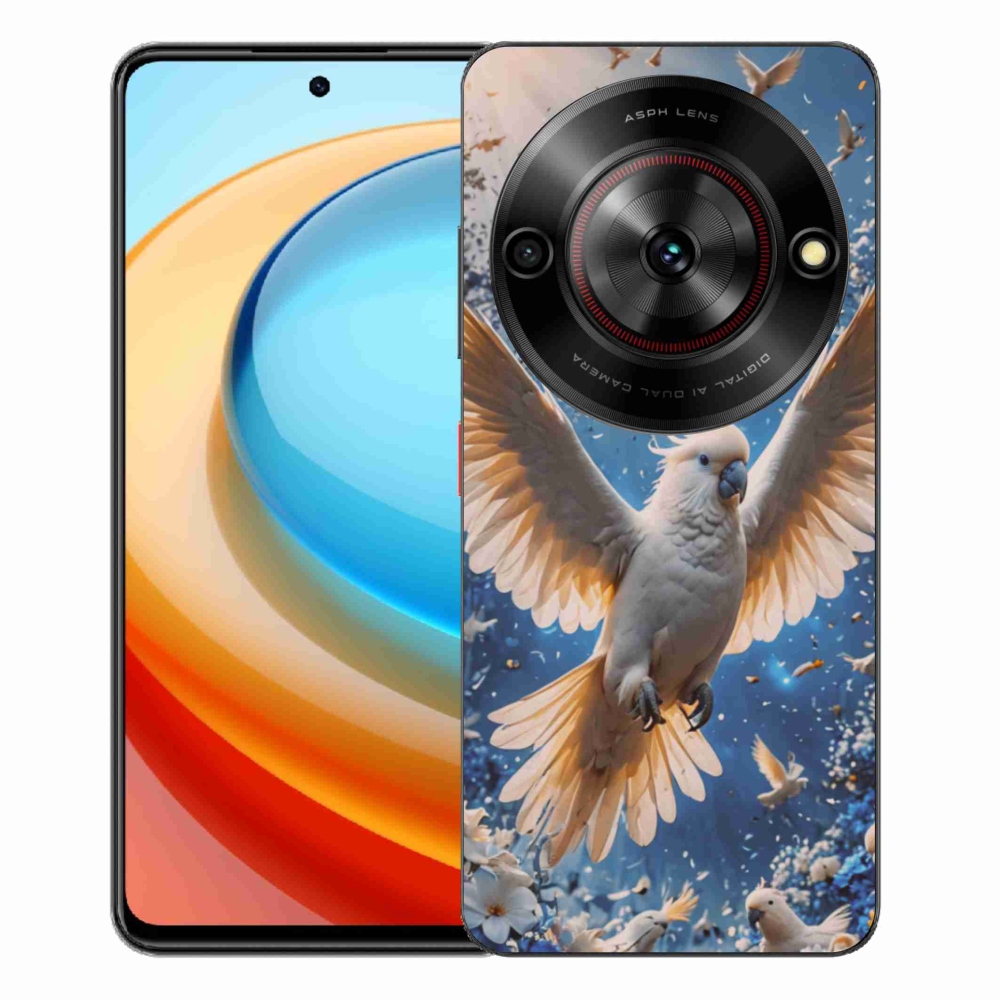 Gelový kryt mmCase na ZTE Blade A75 - papoušek kakadu