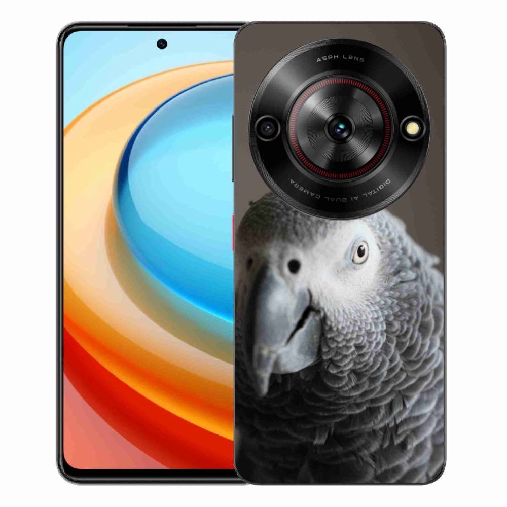 Gelový kryt mmCase na ZTE Blade A75 - papoušek žako 2
