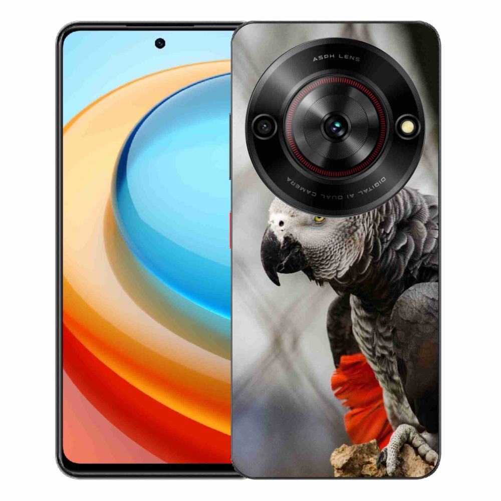 Gelový kryt mmCase na ZTE Blade A75 - papoušek žako 3