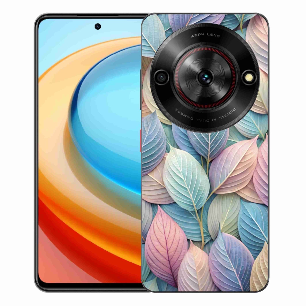 Gelový kryt mmCase na ZTE Blade A75 - pastelové listy