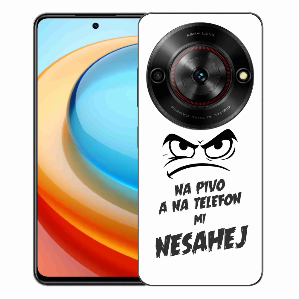 Gelový kryt mmCase na ZTE Blade A75 - pivní motiv 2 bílé pozadí