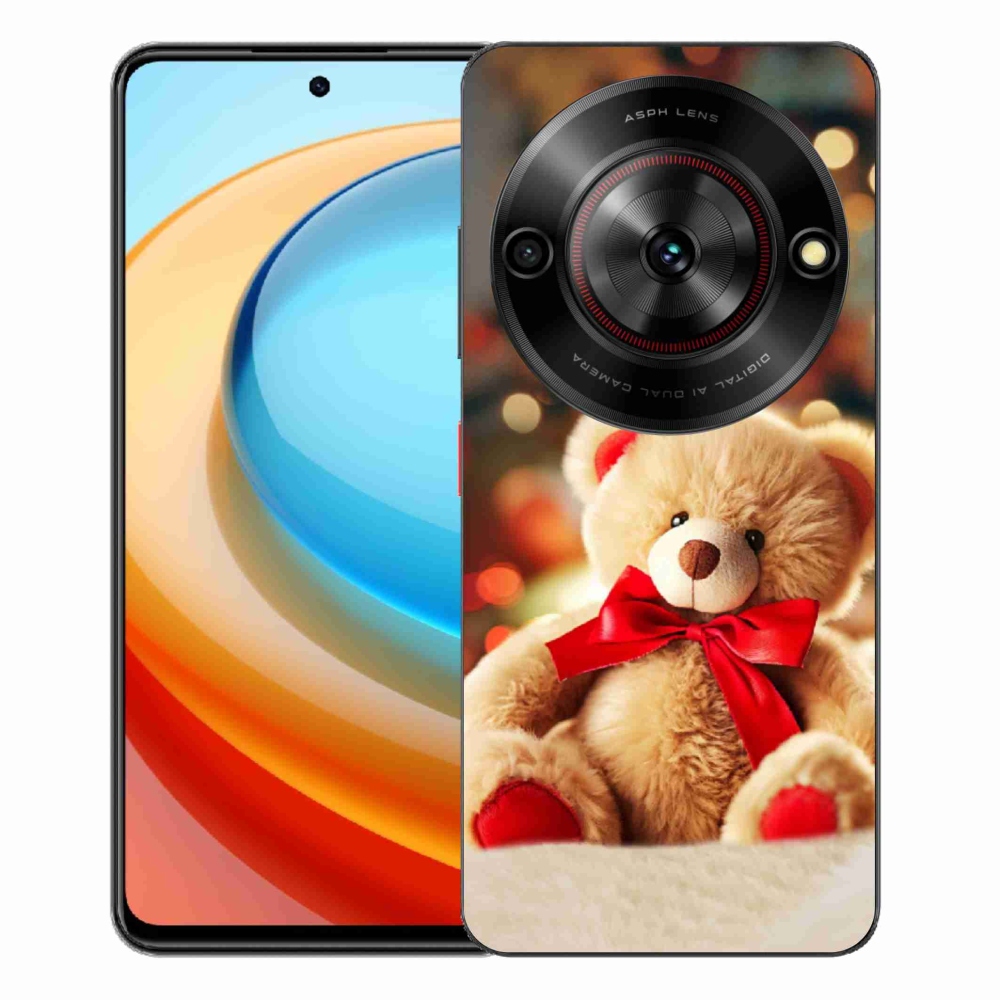 Gelový kryt mmCase na ZTE Blade A75 - plyšový medvídek